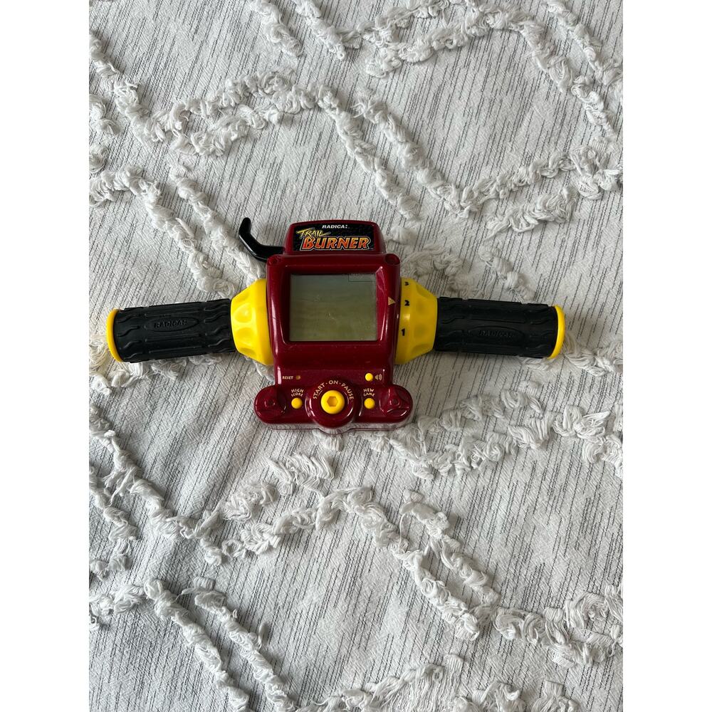 Radica Trail Burner Electronic Handheld Game Travel 1998 Dirt Bike Racing